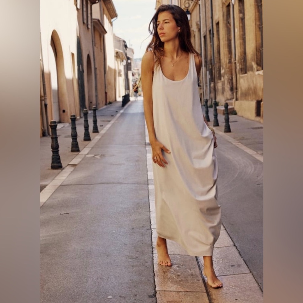 ZARA COTTON VOLUMINOUS DRESS